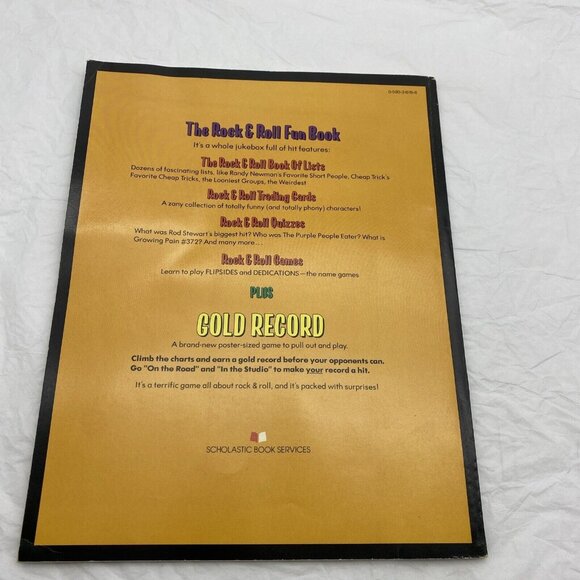 Vtg 1980 The Rock n Roll Fun Book by Bruce Pollock Scholastic Books Eagles Cars - Picture 2 of 12